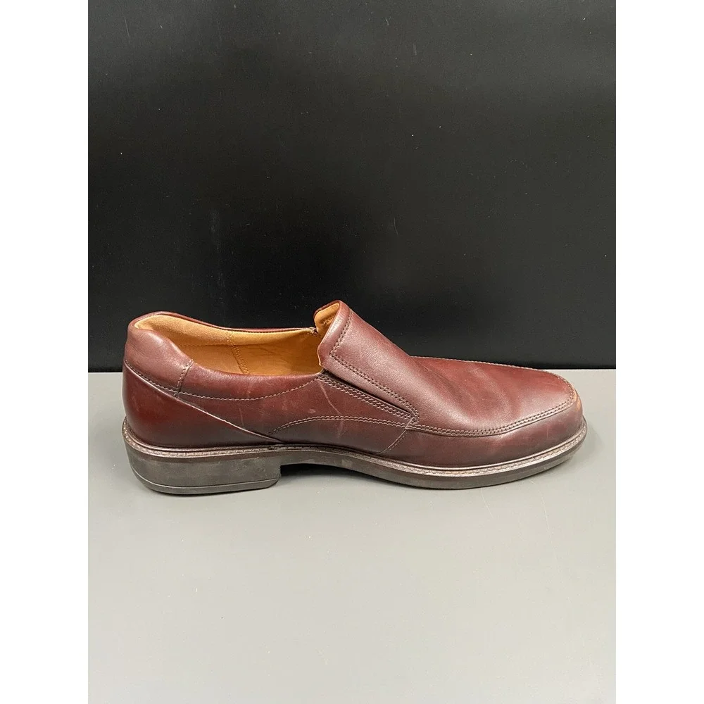 Ecco Men's Helsinki 2‎ Apron Toe Slip-On Cognac EU 47/US 13-13.5 Extra Wide